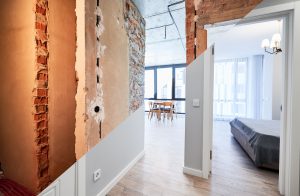 Comparison of apartment before and after renovation.